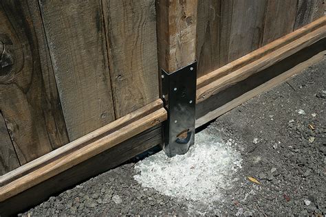 ez-mender metal fence repair bracket|lowe's fence post repair brackets.